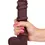Küçük resim: 8″ Dual Layer Oynar Derili Realistik Siyah Penis 20 cm