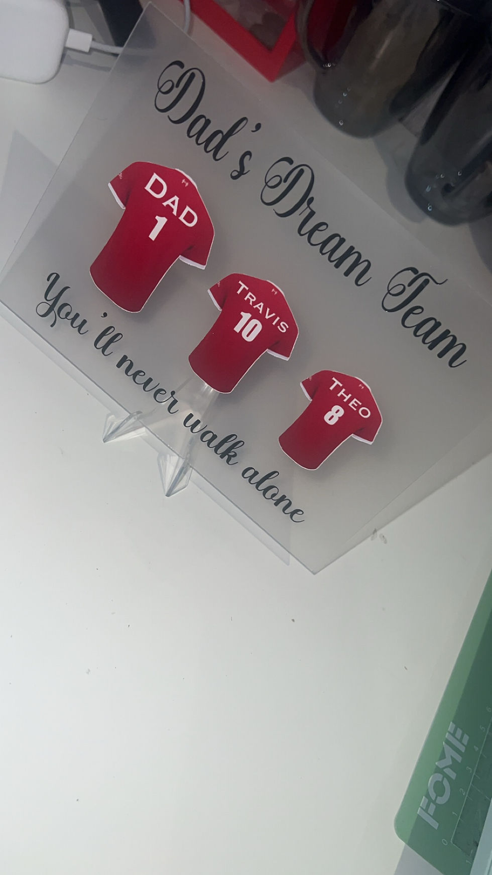 Thumbnail: Father’s Day football acrylic sign