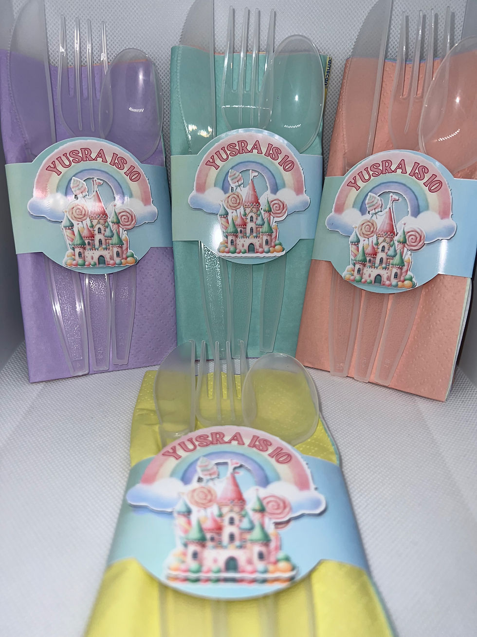 Thumbnail: Personalised napkin + cutlery holder