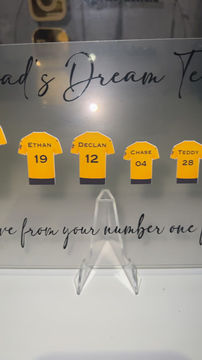 Thumbnail: Father’s Day football acrylic sign