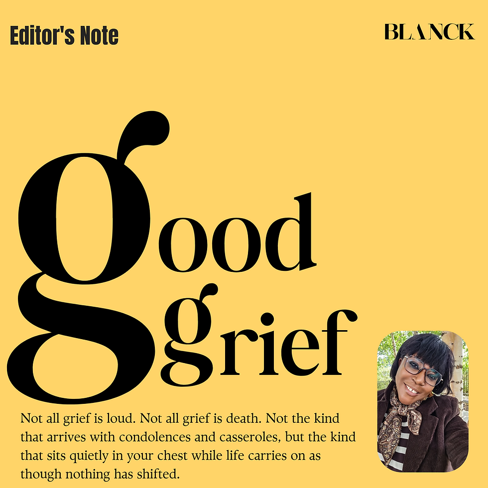 Editor's Note : Good grief.