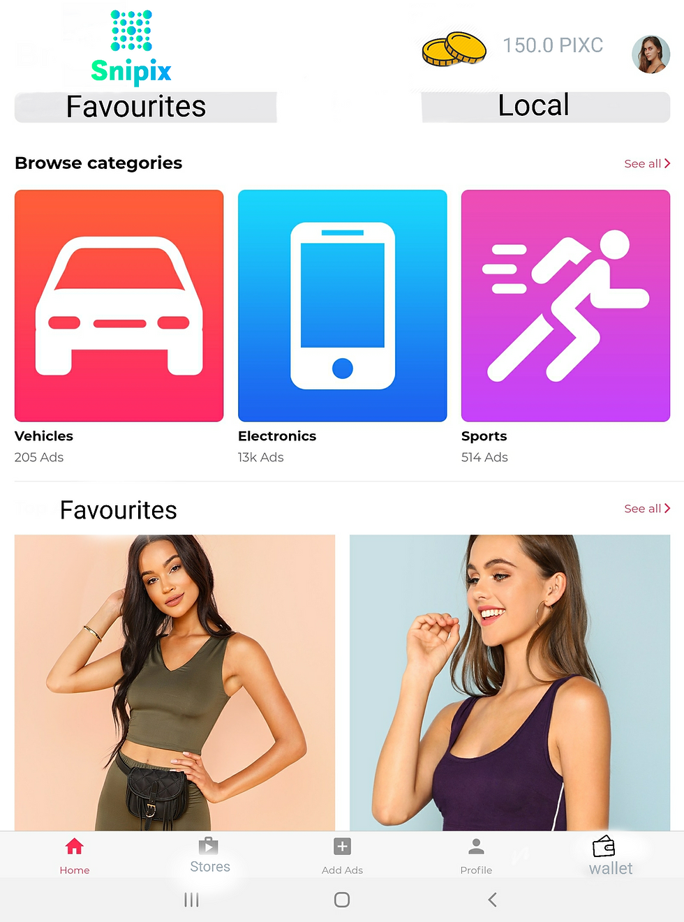 Snipix home page