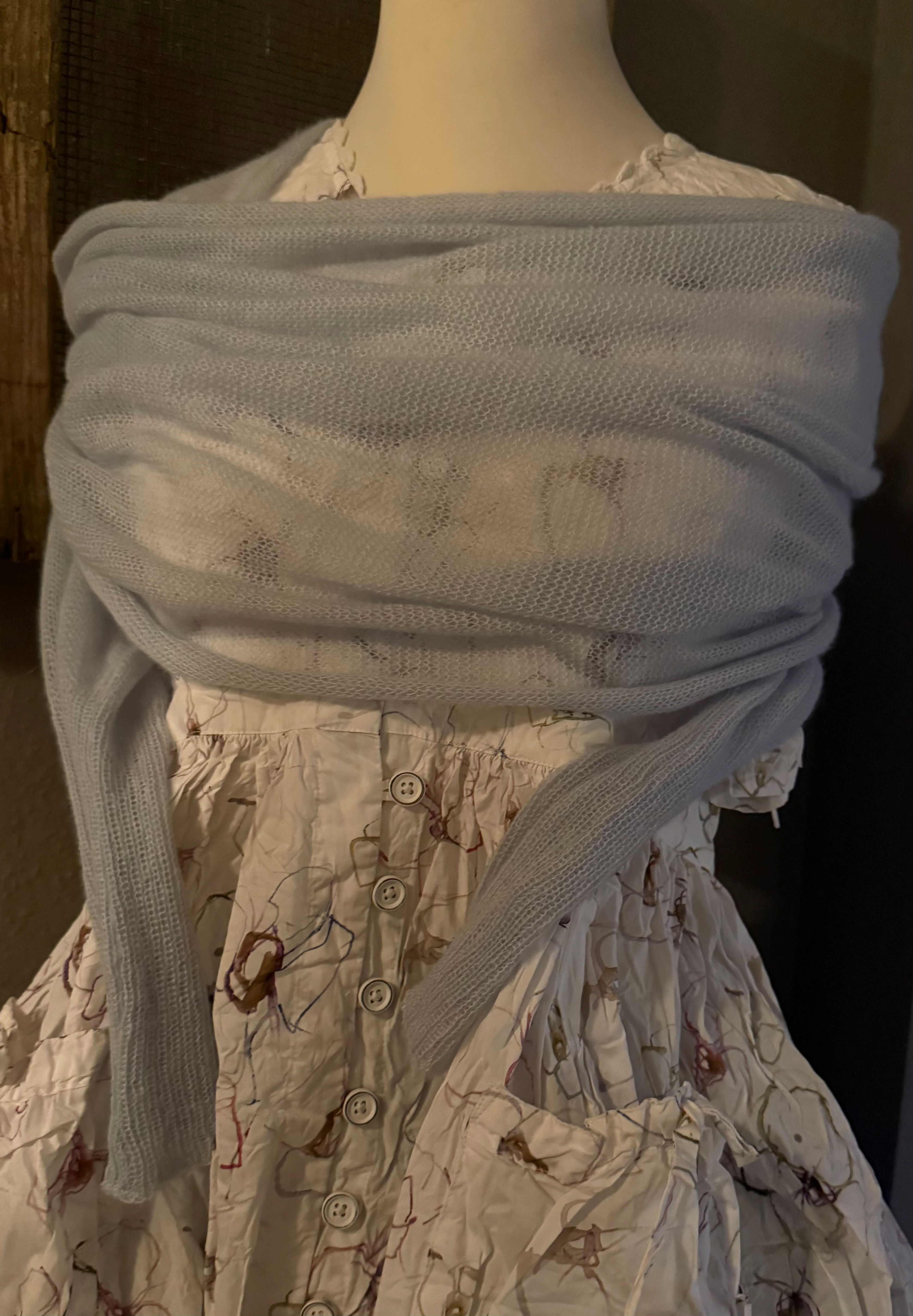 Ewa i Walla Shawl 77611 Bessie SS25 Light blue