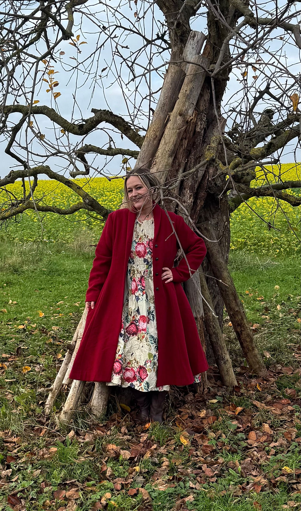 Miniaturbild: Ewa i Walla Coat 66778 AW25 Majros Red Wool