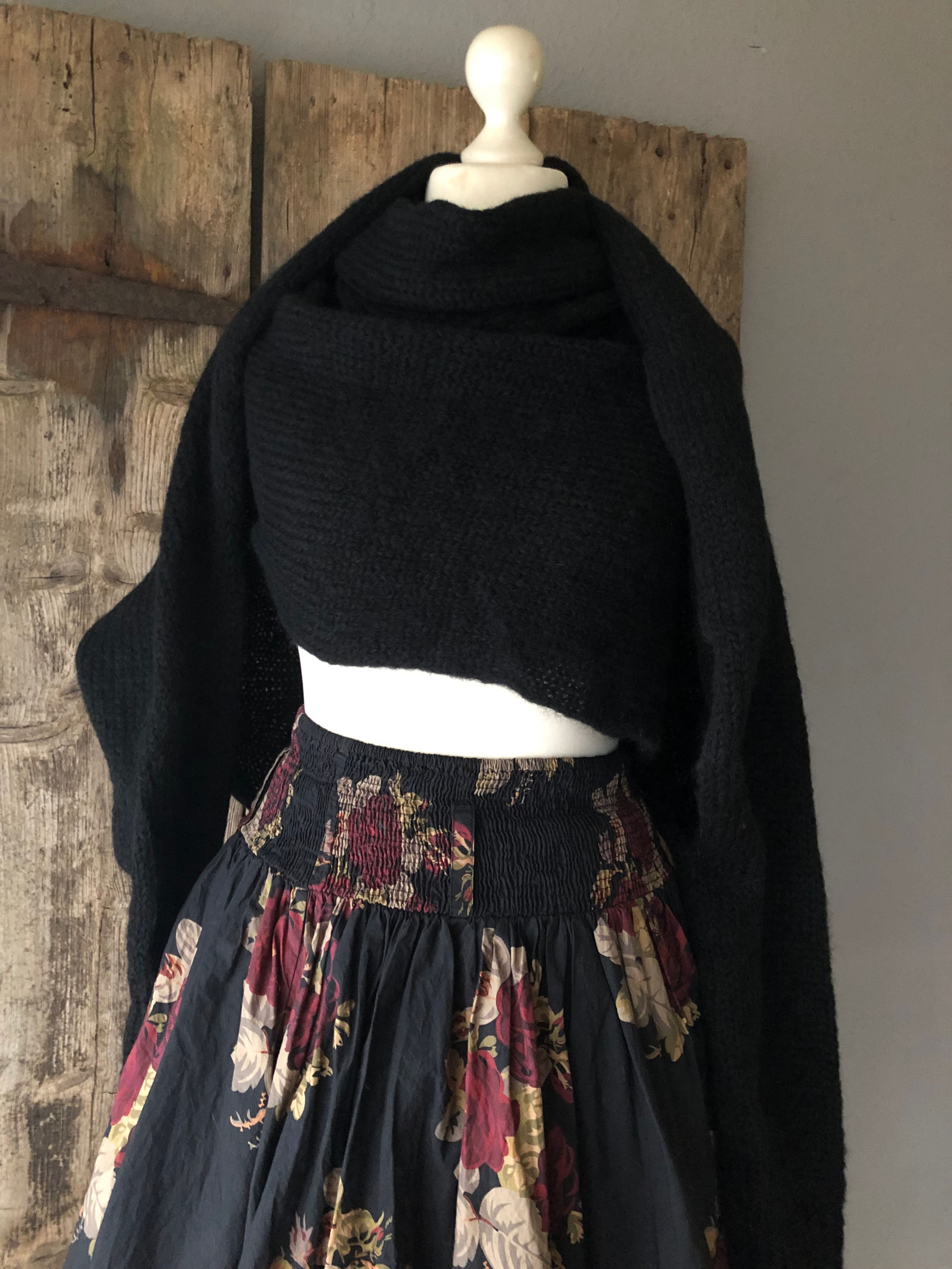 Ewa i Walla Shawl Bessie 77604 AW24 Black