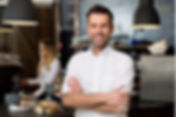 Manager in kitchen