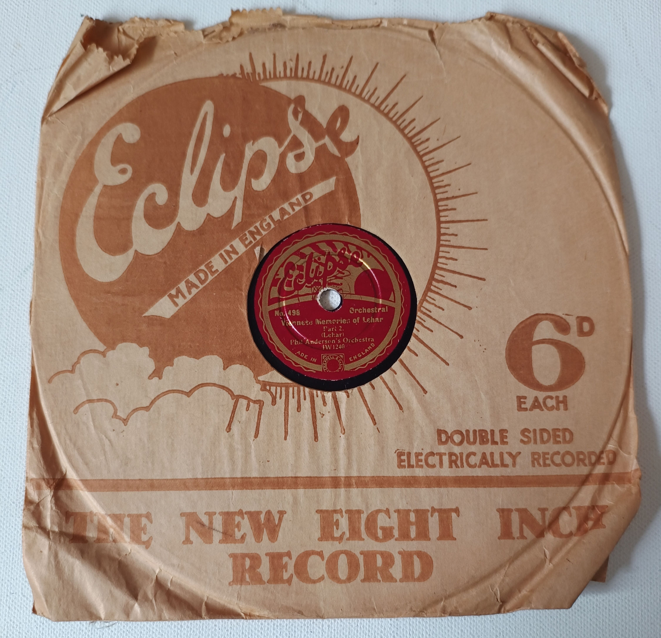 1933 Phil Anderson & his Orchestra - Viennese Memories Of Lehar