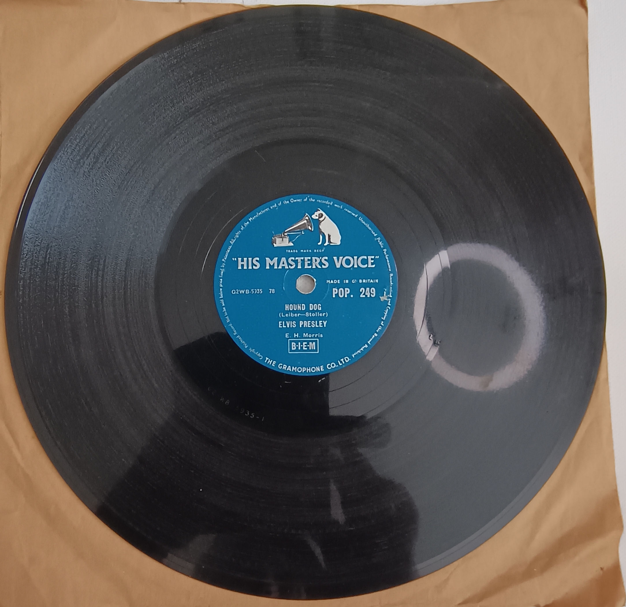 1956 Elvis Presley – Hound Dog / Don't Be Cruel POP 249