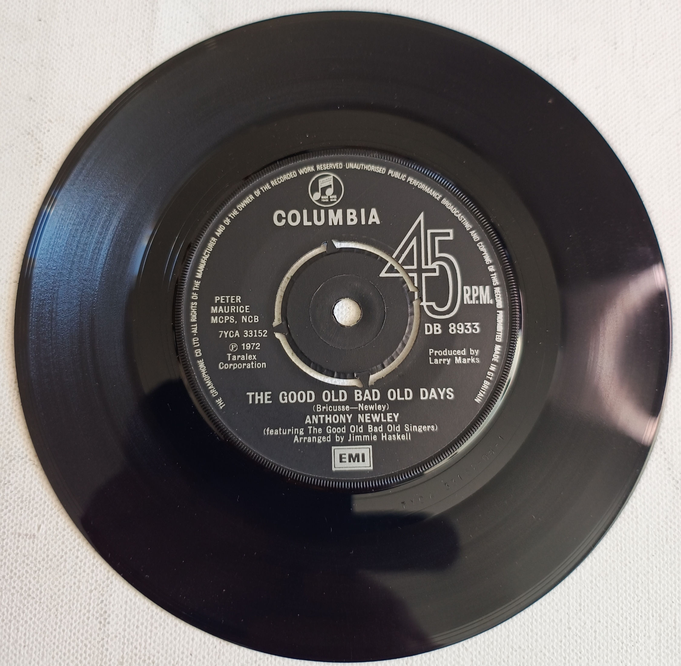 1972 Anthony Newley – The Good Old Bad Old Days