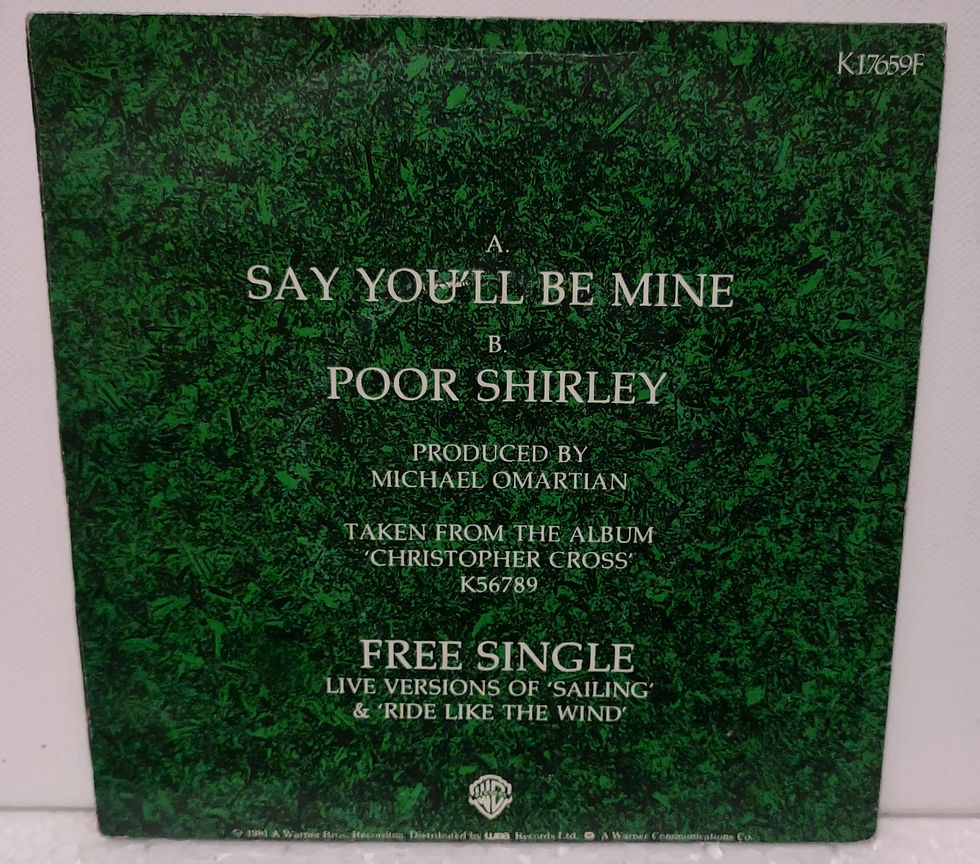 Thumbnail: 1981 Christopher Cross – Say You'll Be Mine    Free Live single