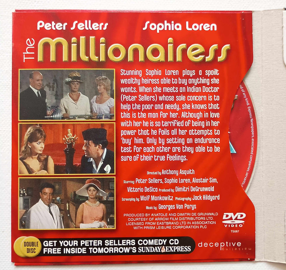 Thumbnail: 2005 (1960) The Millionairess - Sunday Express Promotional DVD