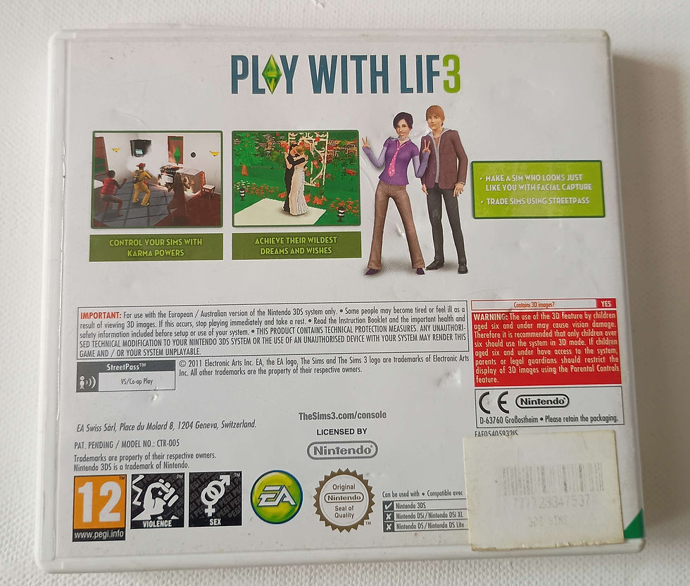 Thumbnail: 2011 Nintendo 3DS - The Sims 3