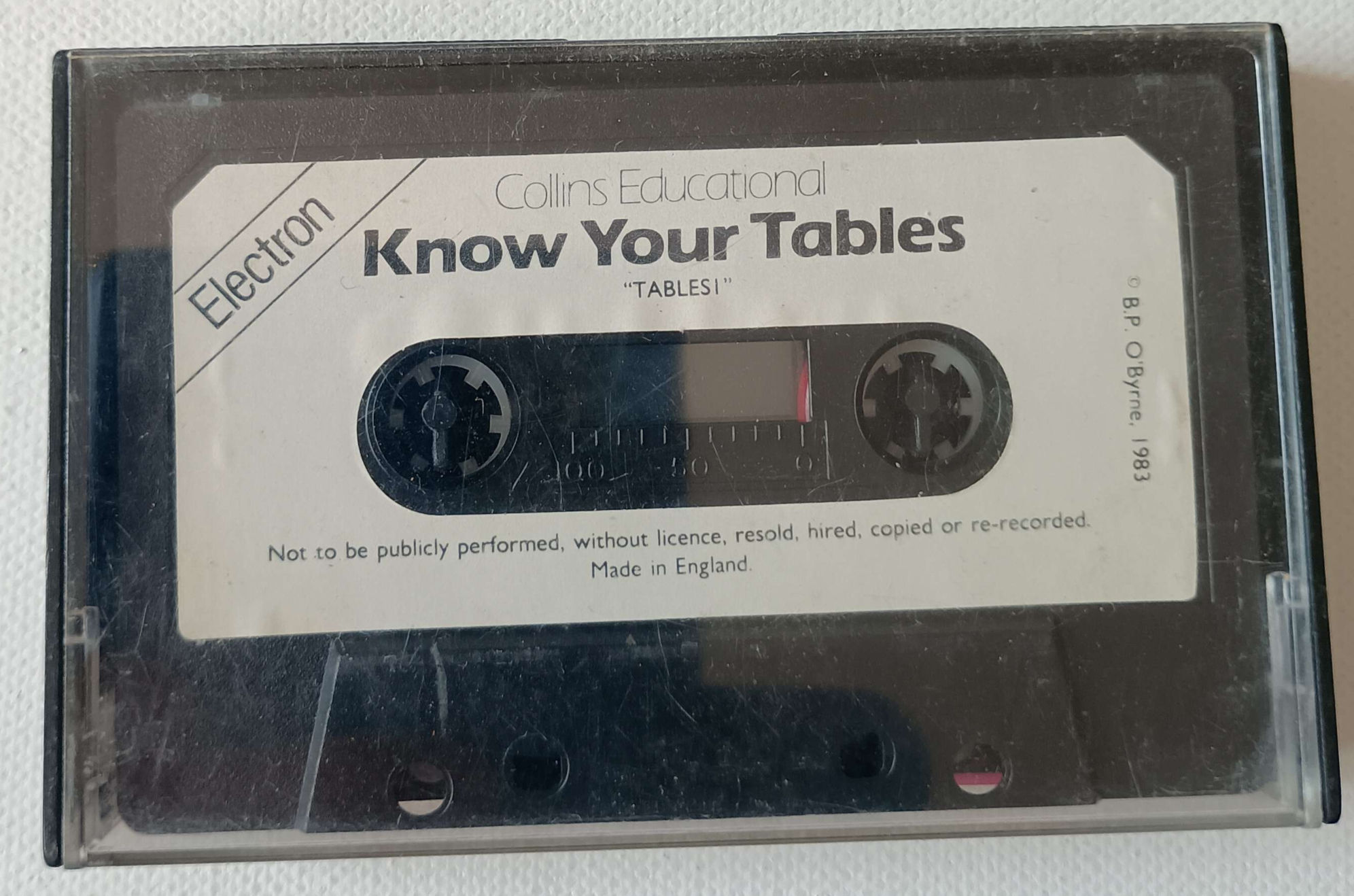 1983 Acorn Electron - Collins Educational Know Your Tables