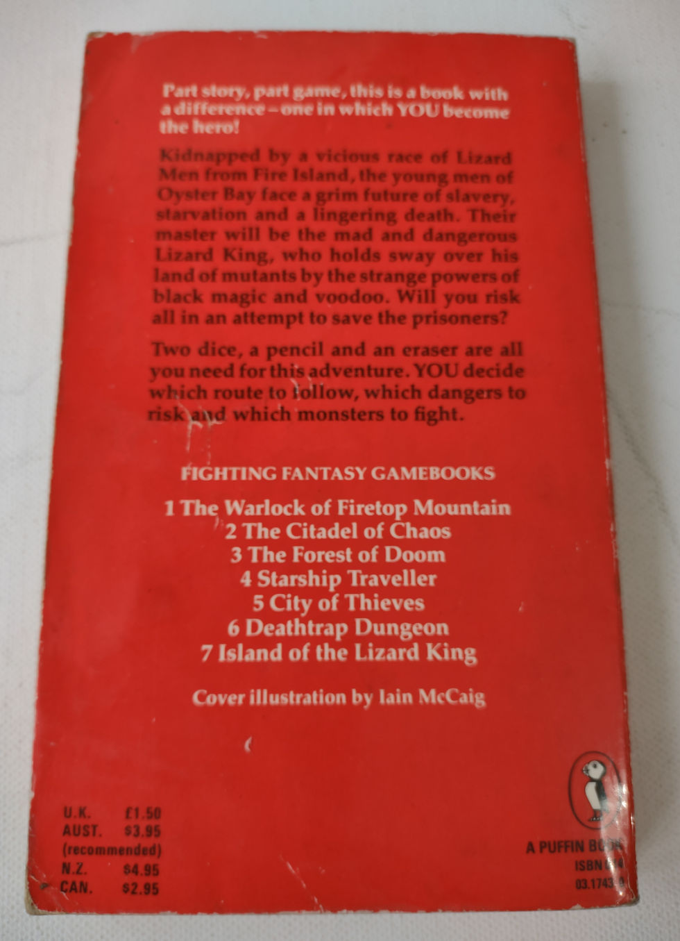 Thumbnail: 1984 Island of the Lizard King - Ian Livingstone