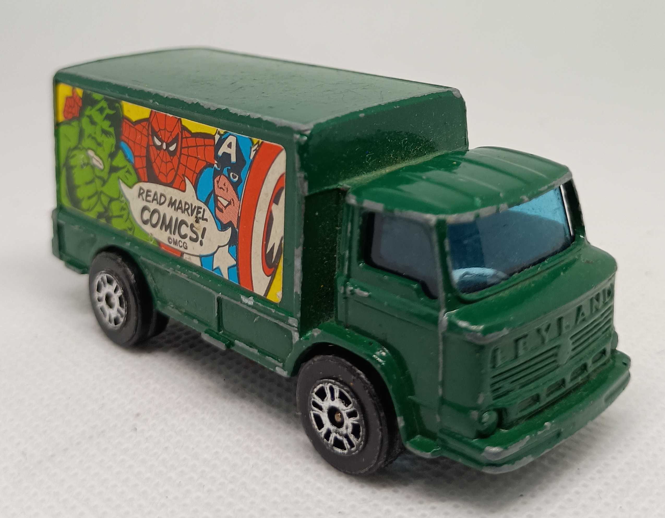1978 Corgi Juniors 87 Leyland Terrier Truck - Marvel Comics