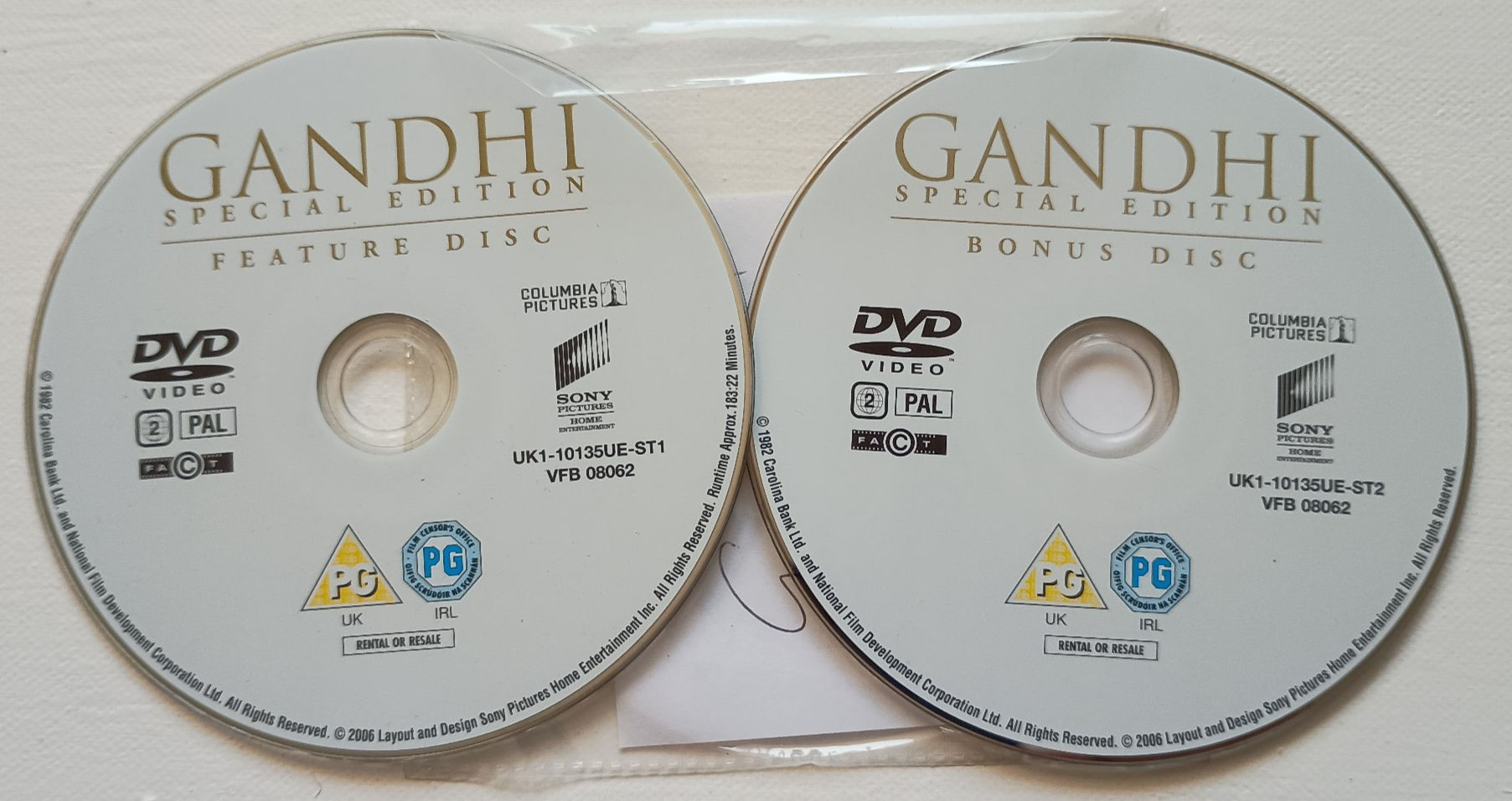 2007 (1982) Ghandi - Special Edition - Discs only