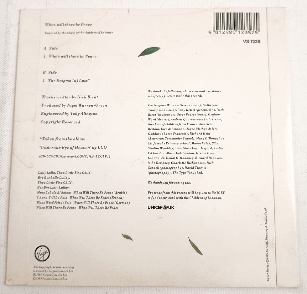 Thumbnail: 1989 LCO– When Will There Be Peace