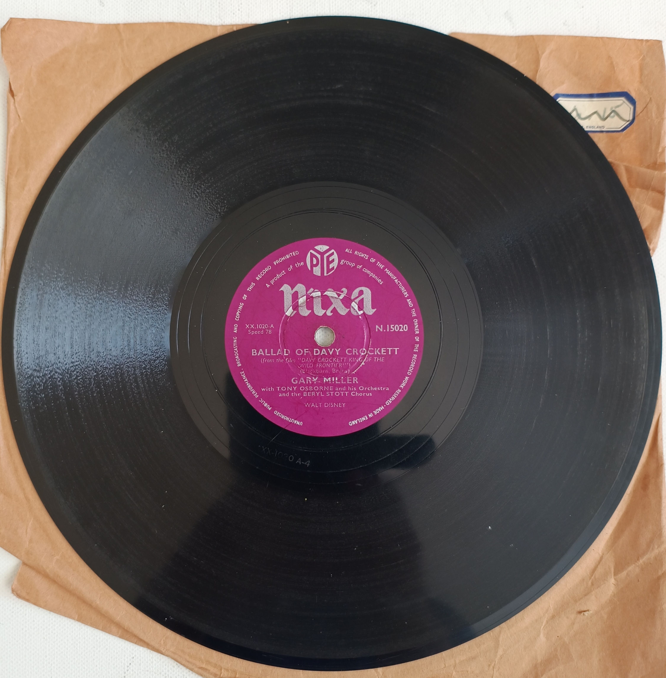 1956 Gary Miller - Ballad Of Davy Crockett / Robin Hood