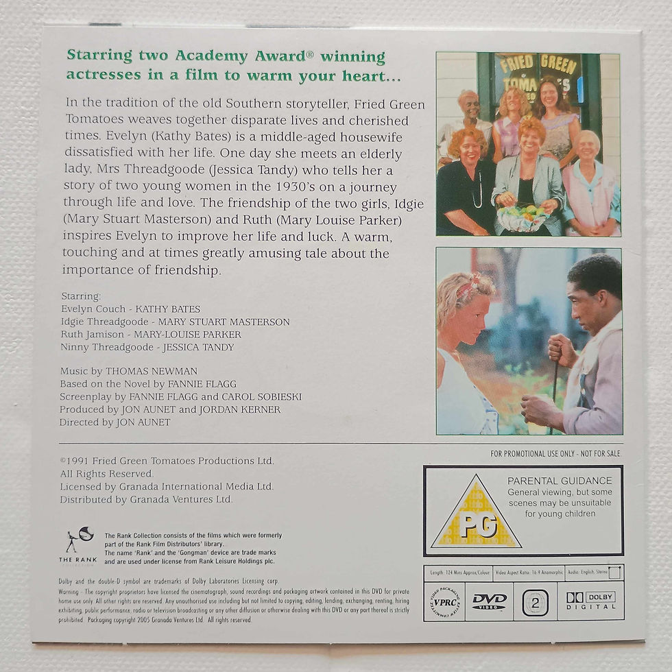 Thumbnail: 2005 (1991) Fried Green Tomatoes - The Mail Promotional DVD