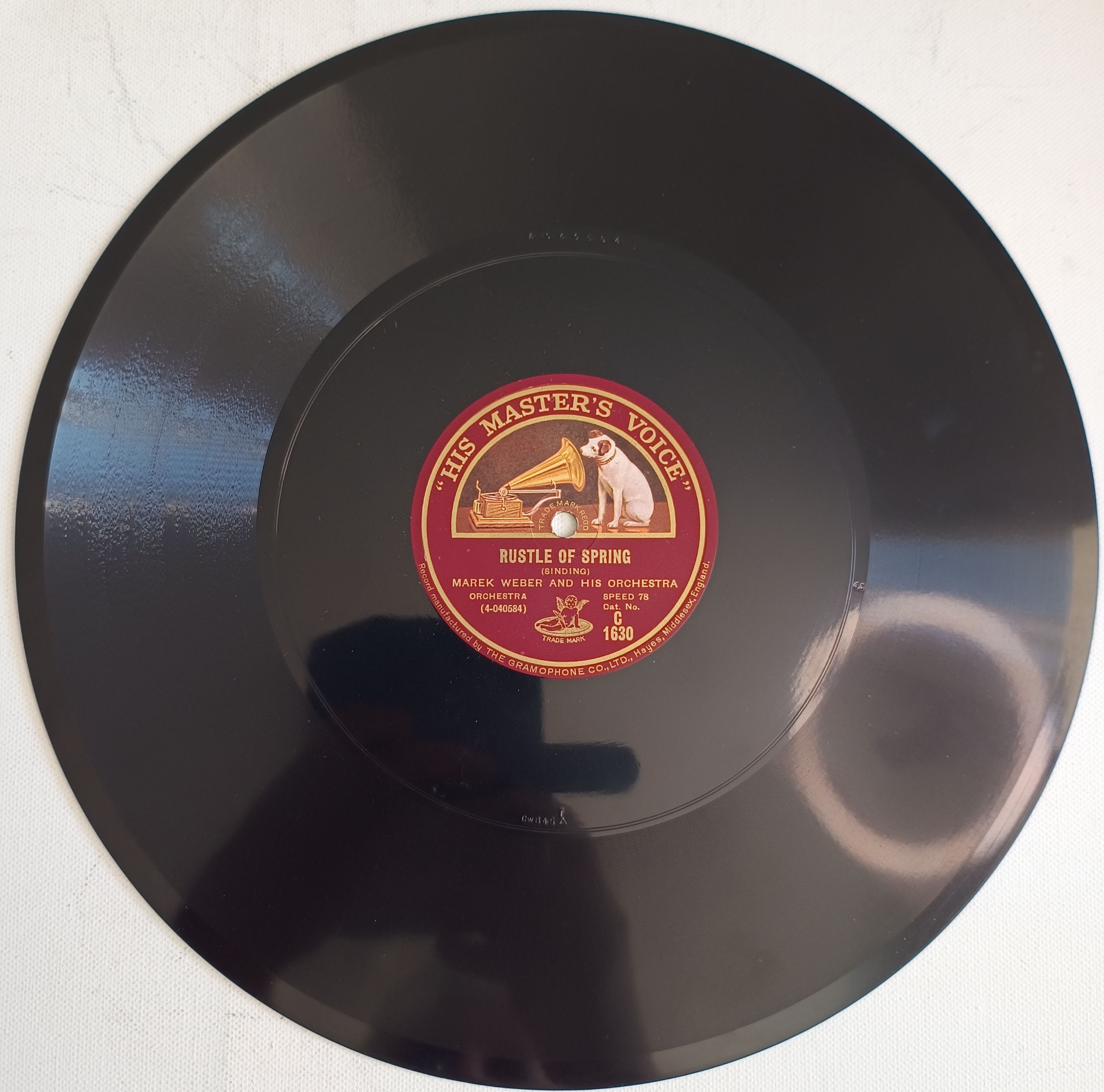 1929 Marek Weber And His Orchestra – Rustle Of Spring / My Darling Waltz