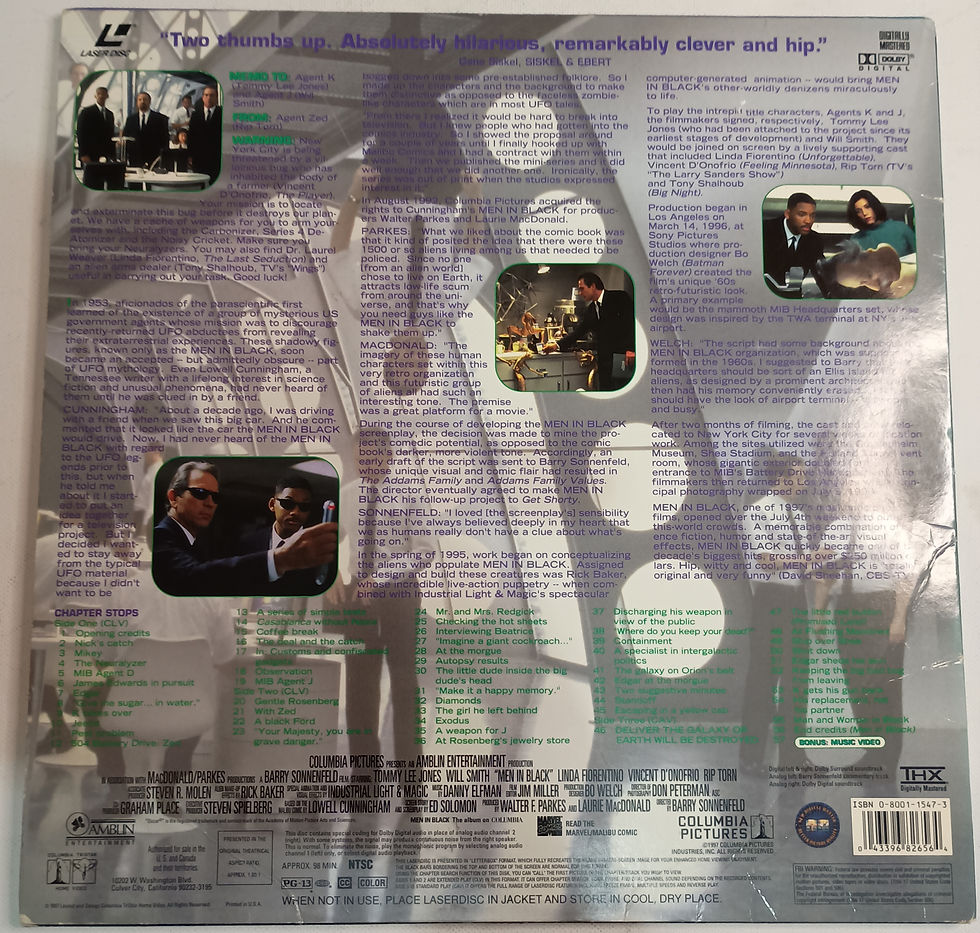 Thumbnail: 1997 Men In Black - NTSC Deluxe Widescreen Presentation