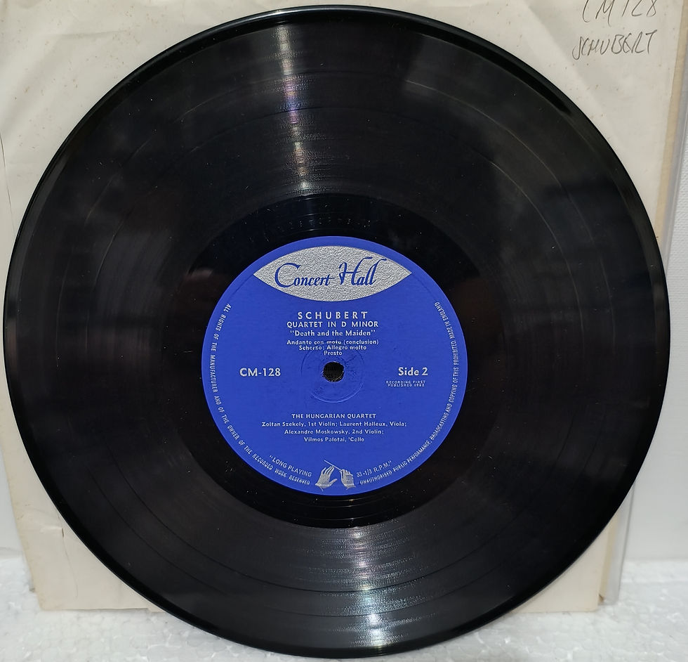 Thumbnail: 1962 The Hungarian Quartet – Quartet In D Minor: Death And The Maiden