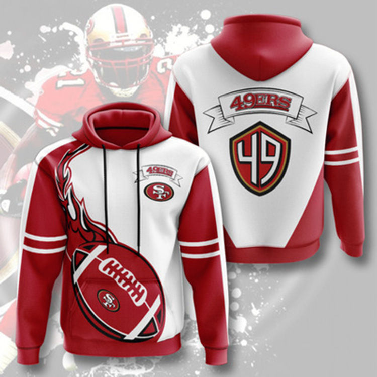 3D Digital Print NFL Hoodie for Men - Autumn/Winter