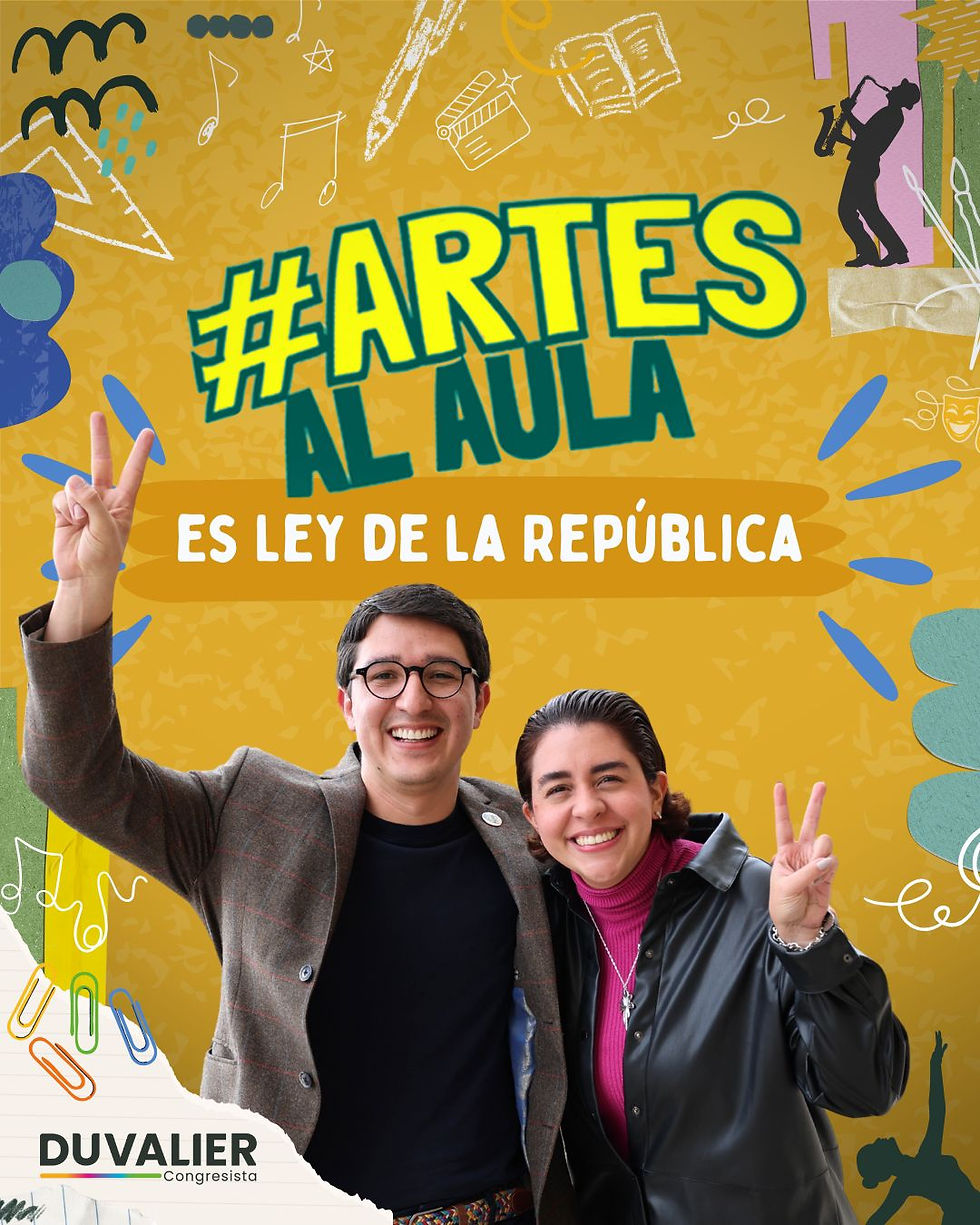 ¡Es ley! Las artes y la cultura estarán oficialmente en las aulas de Colombia