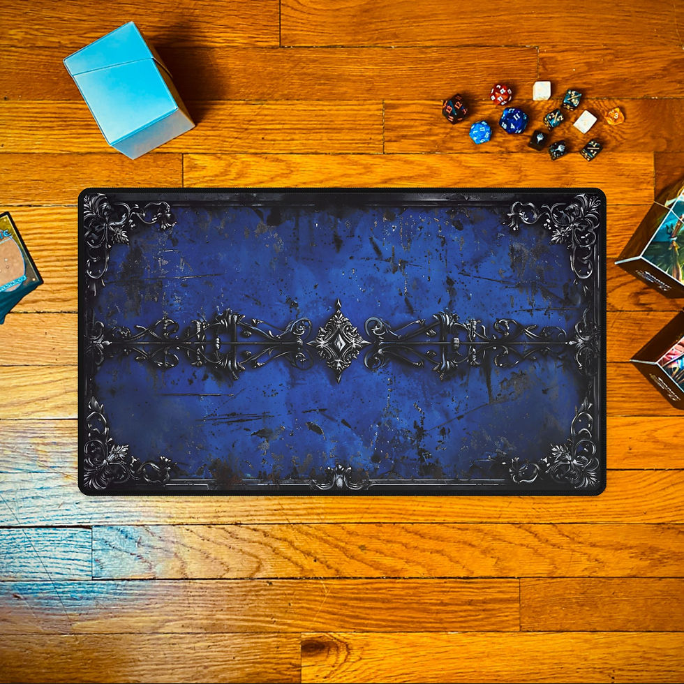 Thumbnail: Blue Gothic Trading Card Playmat