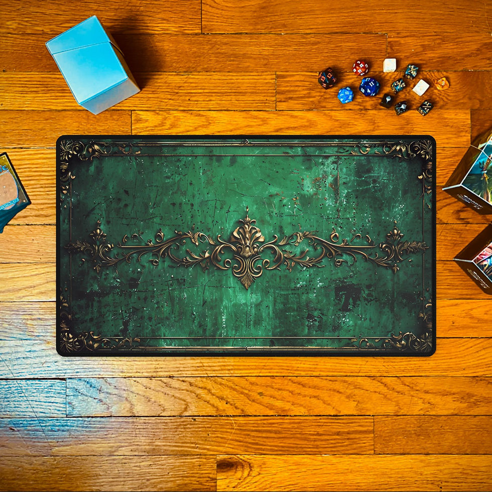 Thumbnail: Green Gothic Trading Card Playmat 
