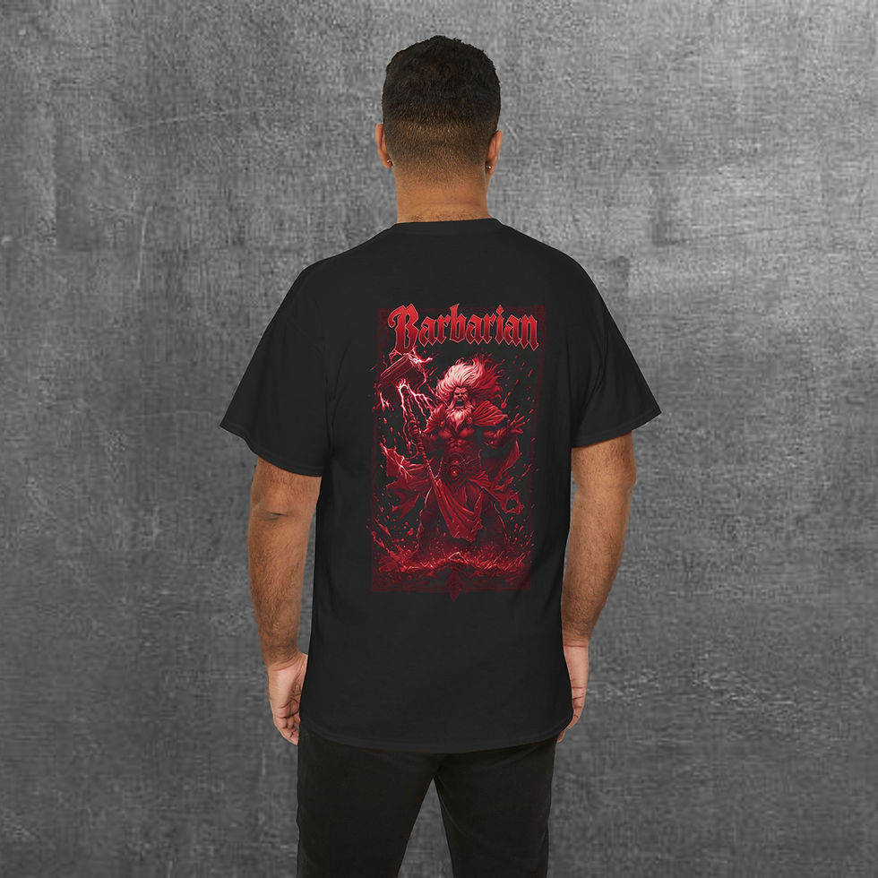 Thumbnail: Dungeons & Dragons Inspired Barbarian Class Unisex Graphic T-Shirt
