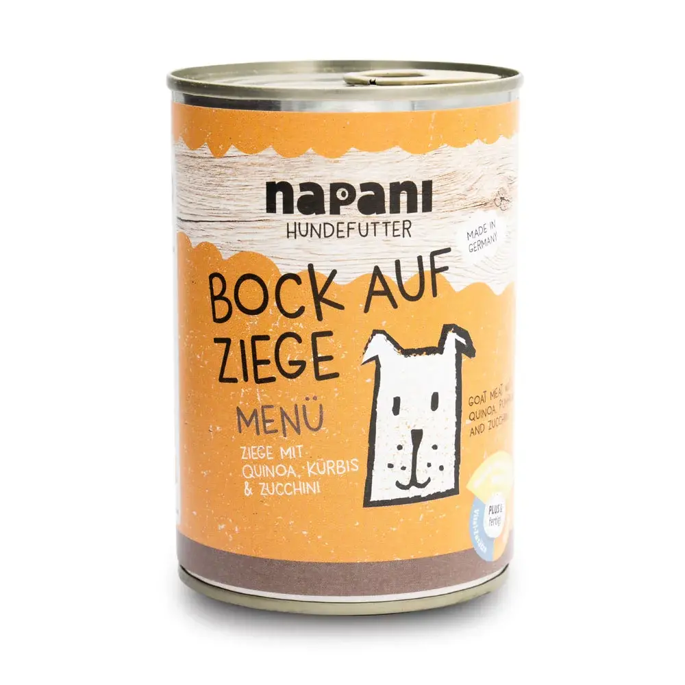 Bio Hundefutter-Dosenmenü Bock auf Ziege