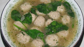 Italian Spinach Soup (aka Italian Wedding Soup)