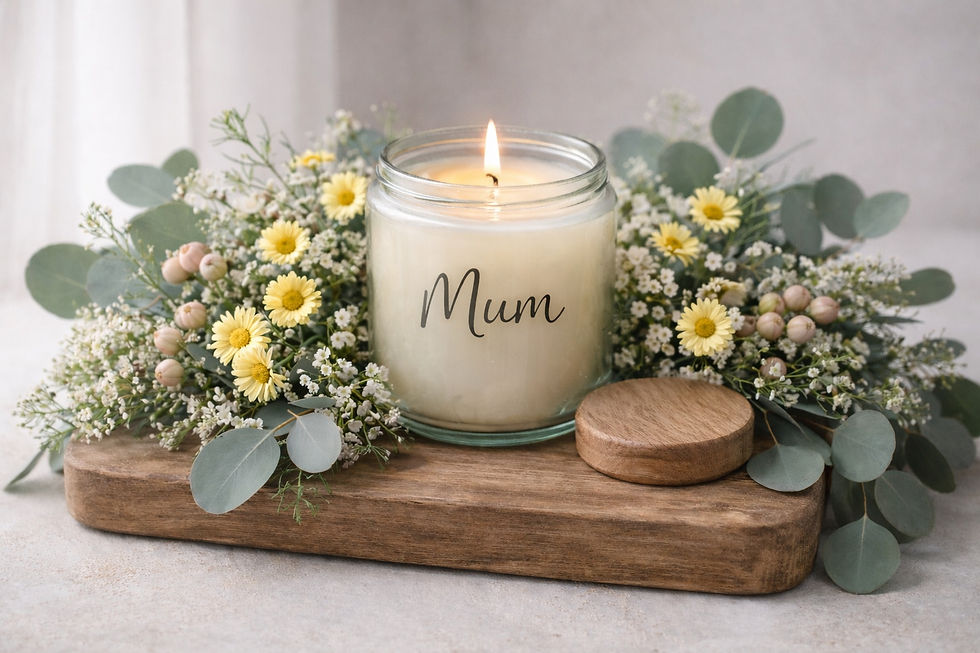 🌸 Mother’s Day Special Treat – Candle & Floral Crafting Workshop 🌸