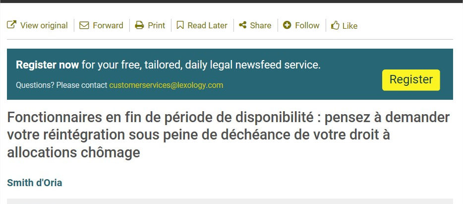 Fonctionnaires en fin de période de disponibilité : pensez à demander votre réintégration