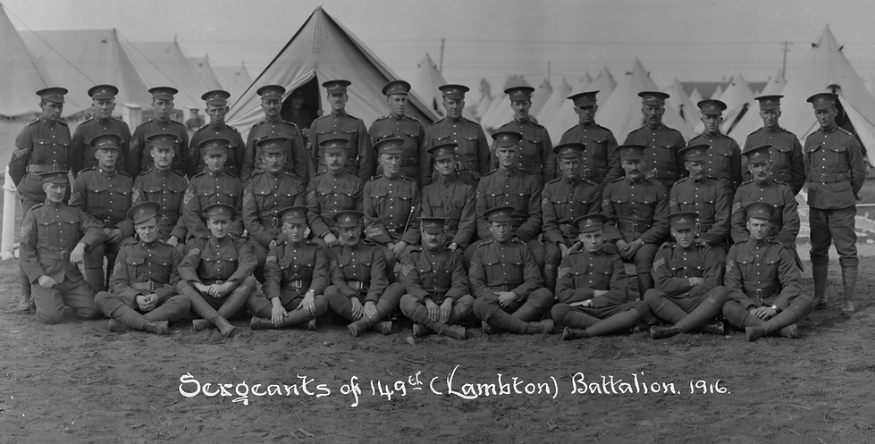 149th Battalion Sergeants
