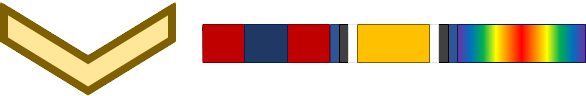 Lance Corporal Rank Insignia, Distinguished Conduct Medal Ribbon, British War Medal Ribbon, Victory Medal Ribbon
