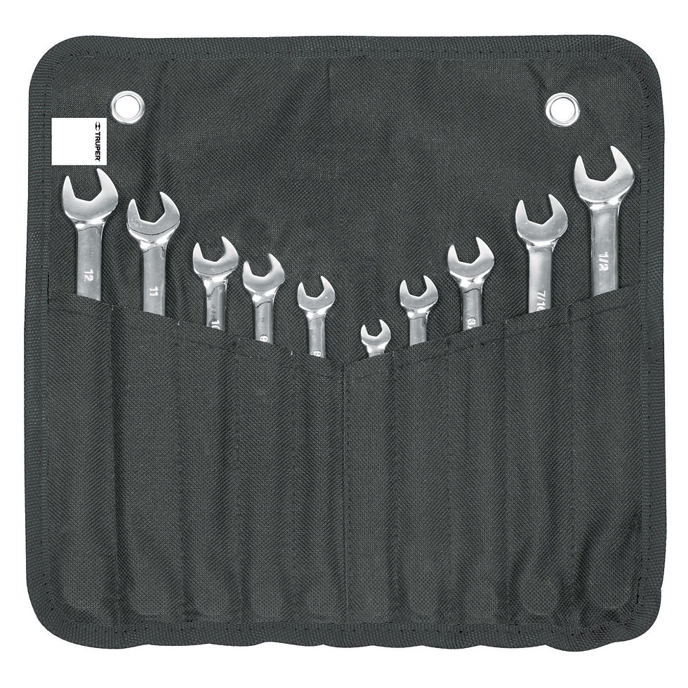 Juego de 10 llaves combinadas std y mm pulidas, Expert