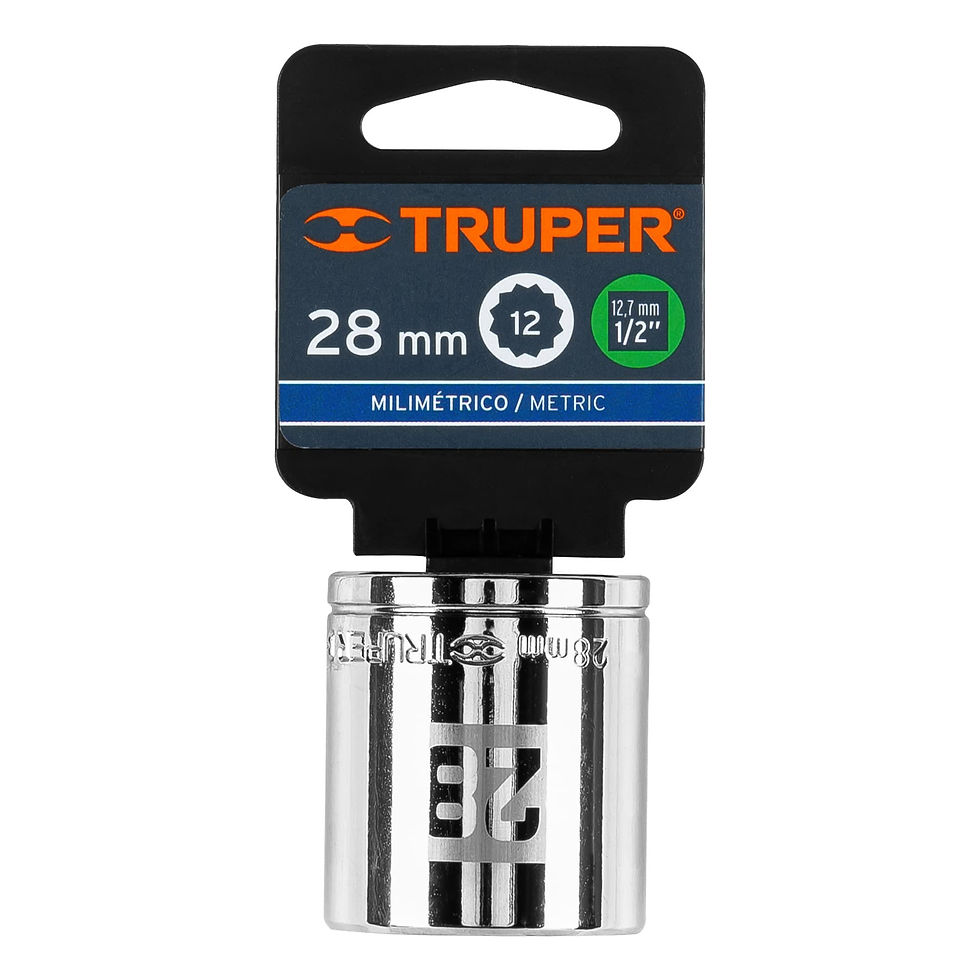 Miniatura: Dado de 28 mm, 12 puntas, cuadro 1/2', Truper