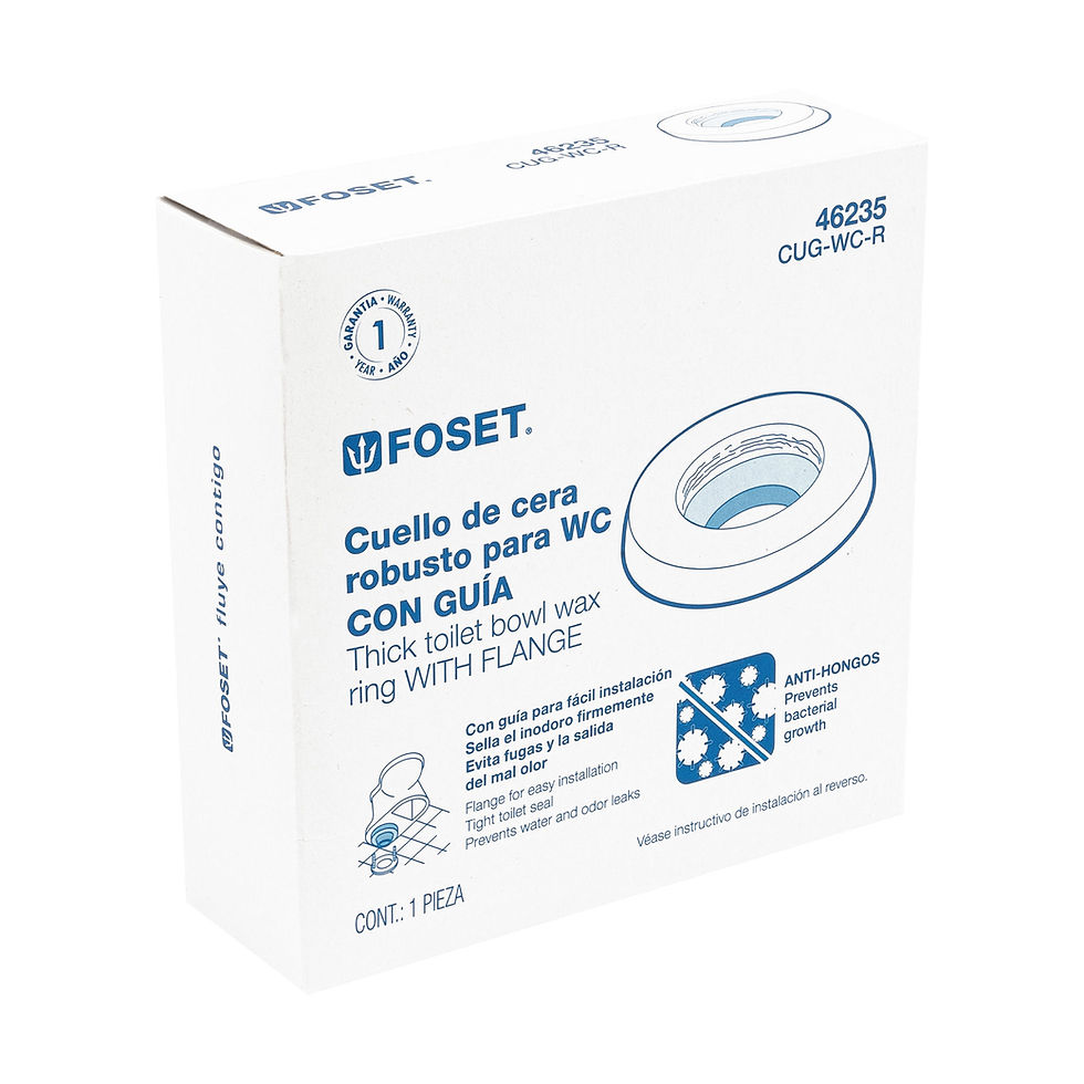 Miniatura: Cuello de cera con guía para WC, robusto, 250 g, Foset