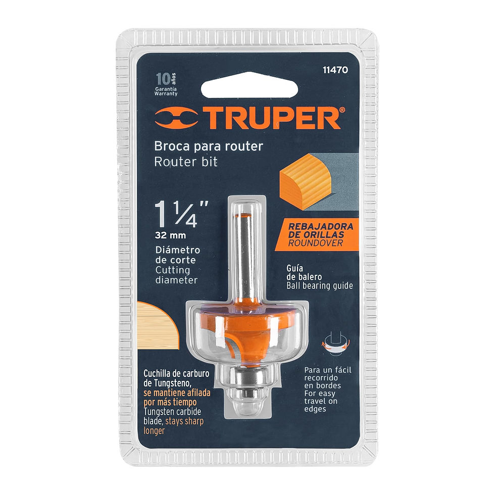 Miniatura: Broca para router, redondeado, 1-1/4' con balero, Truper