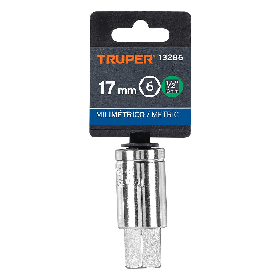 Miniatura: Dado punta hexagonal de 17 mm, cuadro 1/2', Truper