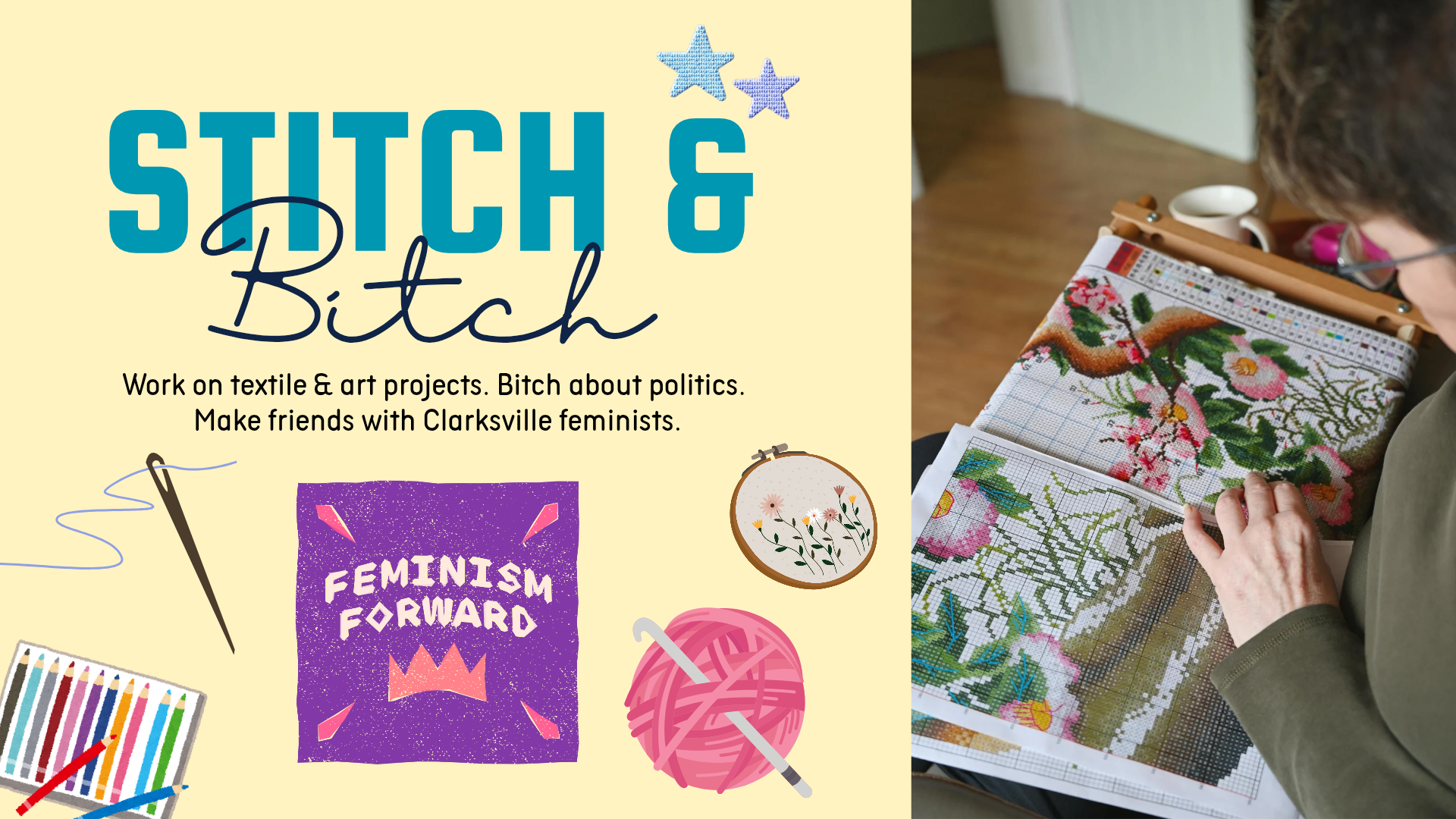 Clarksville TN Stitch 'n Bitch cover