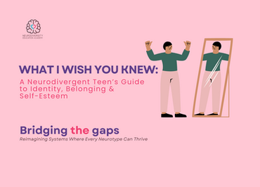 a picture of teenager celebrating one's self in front of the mirror; a poster on What I wish you knew