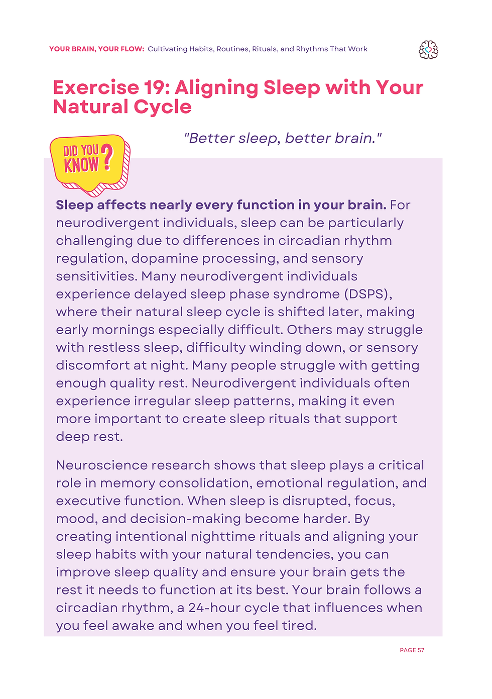 Thumbnail: Your Brain, Your Flow : Cultivating Habits, Routines, Rituals, and Rhythms