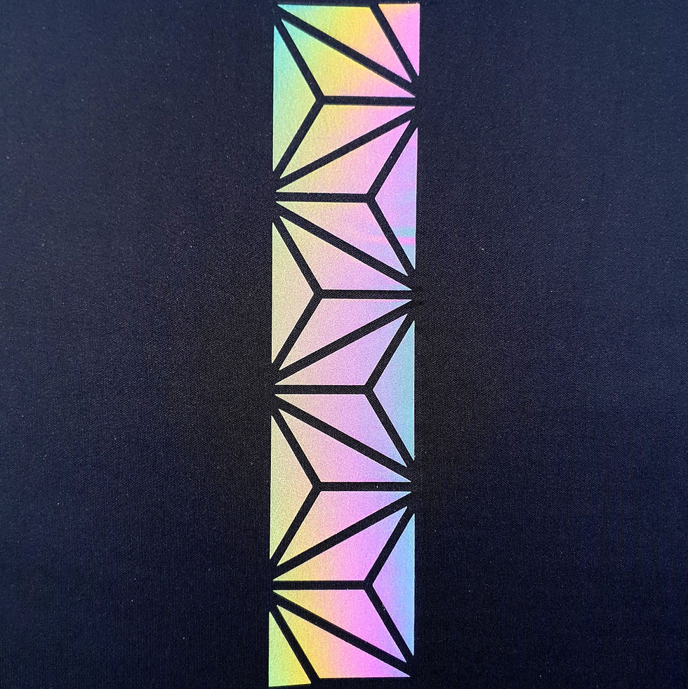 Thumbnail: Geometric Silver & Rainbow Heat Transfer Film Tapes