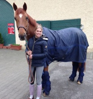 Bettina Morf with her horse