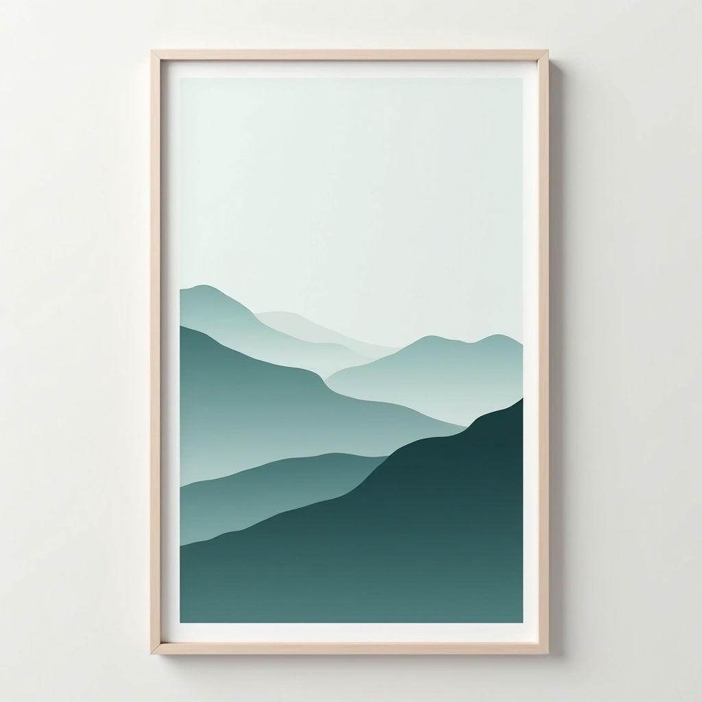 Gradient Landscape Poster