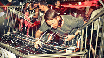 Mark Knight performing live as a DJ — founder of Toolroom Records and Grammy-nominated house and tech house music producer.