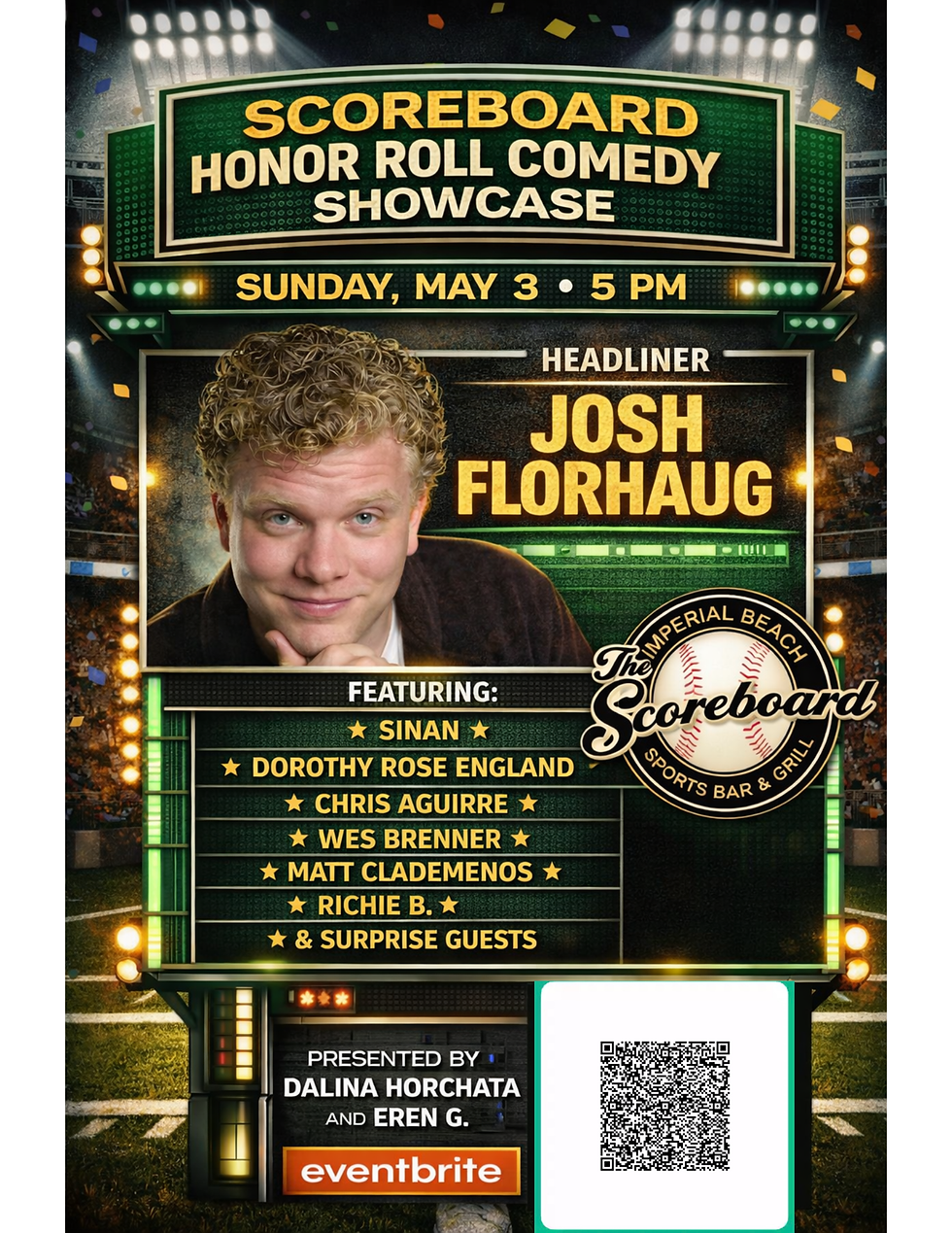 Scoreboard Honor Roll Comedy Showcase